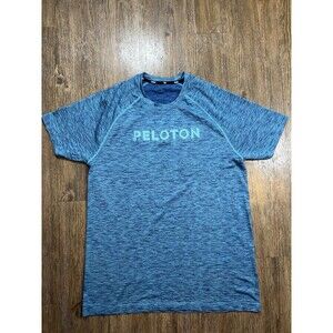 Peloton x Rhone T-Shirt Mens XL Blue Short Sleeve Tee Gym Active Stretch